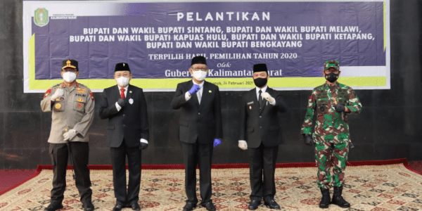 Hadiri Pelantikan Bupati dan Wakil Bupati Terpilih di Kalbar, Pangdam XII/TPR : Sinergi dan Kerjasama Terus Dilanjutkan