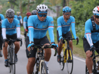Tour De Aruk G310K, Pangdam XII/Tpr Pimpin Gowes Menuju Tapal Batas RI-Malaysia