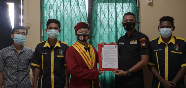 Humas Polres Kubu Raya Terima Kunjungan DPC Perhimpunan Mahasiswa Katolik Republik Indonesia Cab.Sungai Raya