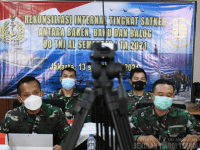 Ka Akun STTAL Mengikuti Rekonsiliasi Internal Tingkat Satker UO TNI AL TA.2021