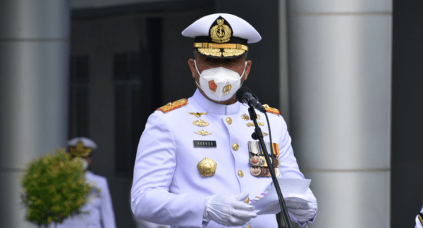 Upacara Peringatan HUT TNI AL Ke-76 di Kampus Prajurit Teknokrat STTAL