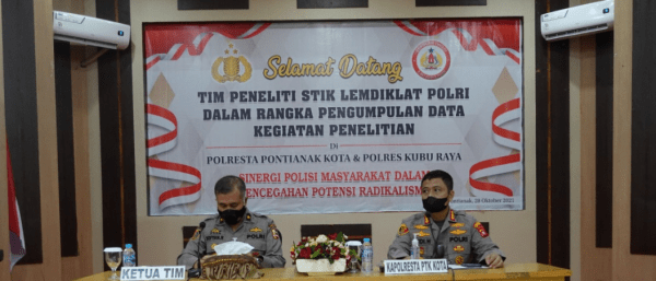 Sinergitas Polisi dan Masyarakat Dalam Pencegahan Potensi Radikalisme, Tim STIK Melakukan Penelitian Lemdiklat  Polri