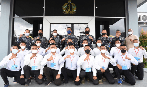 Casis Catam PK Gelombang II TA. 2021 :   Danlantamal XII Pontianak Beri Pengarahan dan Pelepasan Untuk Seleksi Tingkat Pusat di Lapetal Malang