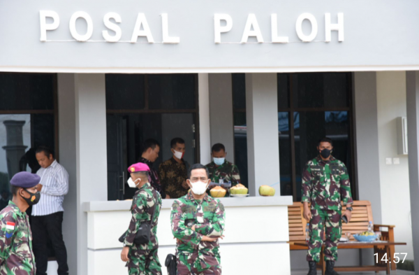Komandan Lantamal XII, Beserta Tim Audit Itjenal Tinjau Pos AL Paloh dan KBN Pulau Burung Sedau Singkawang