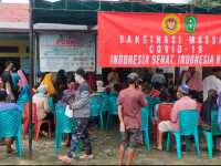 Badan Intelijen Negara Daerah (BINDA) Kalbar melakukan Vaksin di Kabupaten Bengkayang