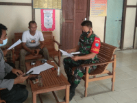 Masih Banyak Yang Belum Menerima Vaksin, TNI-Polri di Toho Bergegas ke Desa-Desa Untuk Mendata