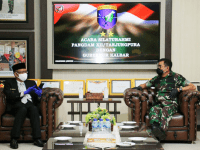 Tingkatkan Kerjasama, yang Baik Pangdam XII/TPR Terima Kunjungan Balasan Gubernur Kalimantan Barat
