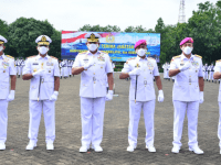 Komandan STTAL Hadiri Sertijab Jabatan Strategis Para Perwira Tinggi TNI AL