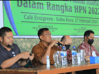 Kapendam XII/Tpr Hadiri Ngopi Bareng Forum Wartawan dan LSM Kalimantan Barat