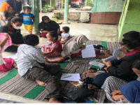 PMM UMM Kelompok 11 Gelombang 1 Mengadakan Bimbingan Belajar Kepada Anak-Anak Dusun SekarPutih Untuk Meningkatkan Kualitas Pendidikan di Masa Pandemi Covid-19