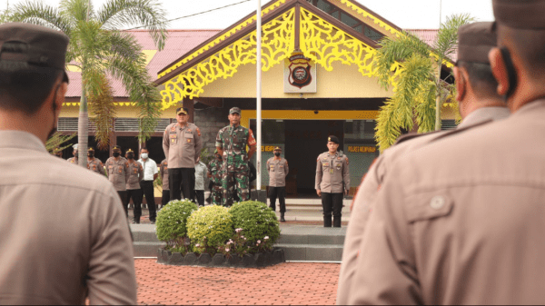 Apel Gabungan, Wujud Sinergitas TNI-Polri Jaga Kedaulatan NKRI di Wilayah Mempawah