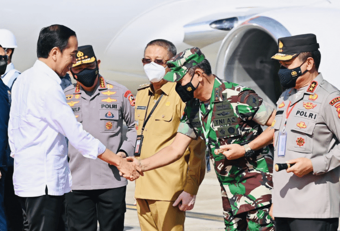 Pangdam XII/Tpr Sambut dan Pimpin Langsung Pengamanan Kunjungan Presiden di Kalbar