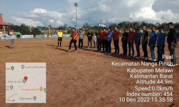 Bupati Melawi,H Dadi Sunarya Usfa Yursa Resmi Buka Turnamen Bola Kaki Kapaal Cup 2022