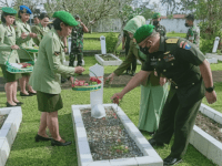 Peringati Hari Juang TNI AD, Keluarga Besar Kodam XII/Tpr Laksanakan Ziarah