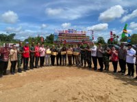 Kapok Sahli Pangdam XII/Tpr Letakkan Batu Pertama Pembangunan Pagoda Tionghoa Kalbar Lapangan Tembak Tidayu Pamungkas