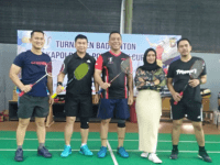 Kapolresta Pontianak Buka Event Turnamen Badminton Kapolresta Pontianak Cup 2023
