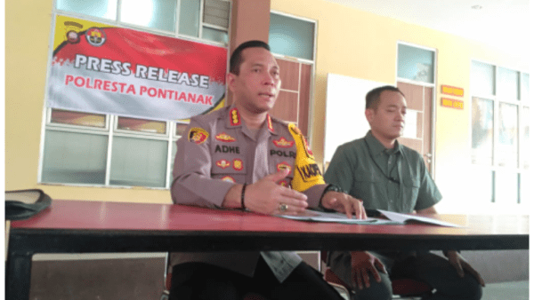 Polresta Pontianak Ungkap Pembunuhan Mengamankan 2 Orang TSK Pelaku Pembunuhan di Jl Suwignyo Pontianak