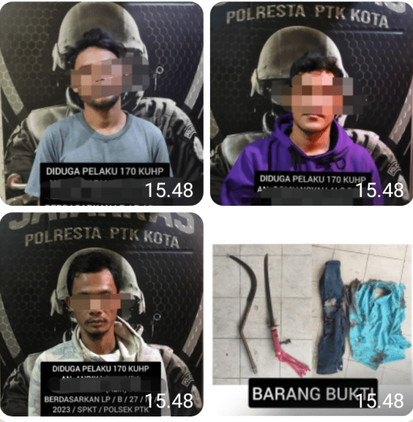 Tiga Pelaku Penganiayaan Heri Gunawan Berhasil Diamankan Tim Jatanras Polresta Pontianak