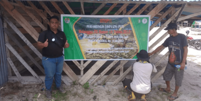 Pertambangan Tampa Izin(PETI) Di Desa Jungkal Kecamatan Tumbang Titi Tetap Berjalan