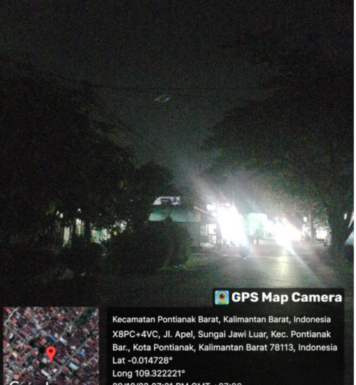 Warga Jl Apel.Gg Apel Dalam Keluhkan Lampu Jalan Gelap Gulita