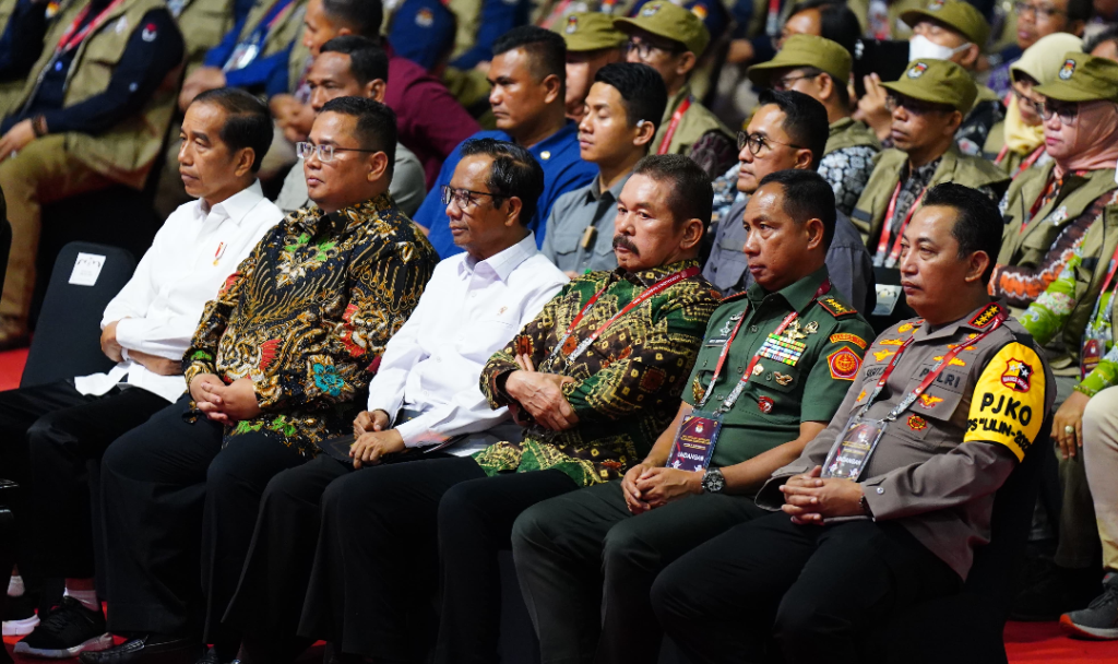 Panglima TNI Hadiri Rapat Konsolidasi Nasional Kesiapan Pemilu 2024 Pimpinan Presiden RI
