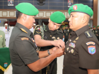 Pangdam XII/Tpr Pimpin Sertijab Aster Kasdam dan Kainfolahtadam serta Terima Laporan Korps Kenaikan Pangkat Perwira