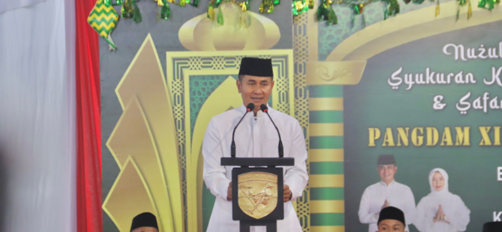 Pangdam Tanjungpura Peringati Nuzulul Quran dan Syukuran Kenaikan Pangkat Bersama Prajurit