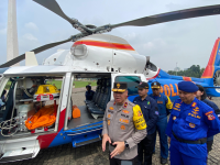 Polri Kerahkan 2 Helikpoter Jadi Ambulans Udara saat Arus Mudik dan Balik Lebaran