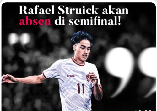 Rafael Struick Absen di Semifinal Piala Asia U-23, Tetap Analisis Kekuatan Lawan