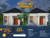 Harga Spesial Rumah Tipe 45, Dengan 10 Unit di Karya Mansion