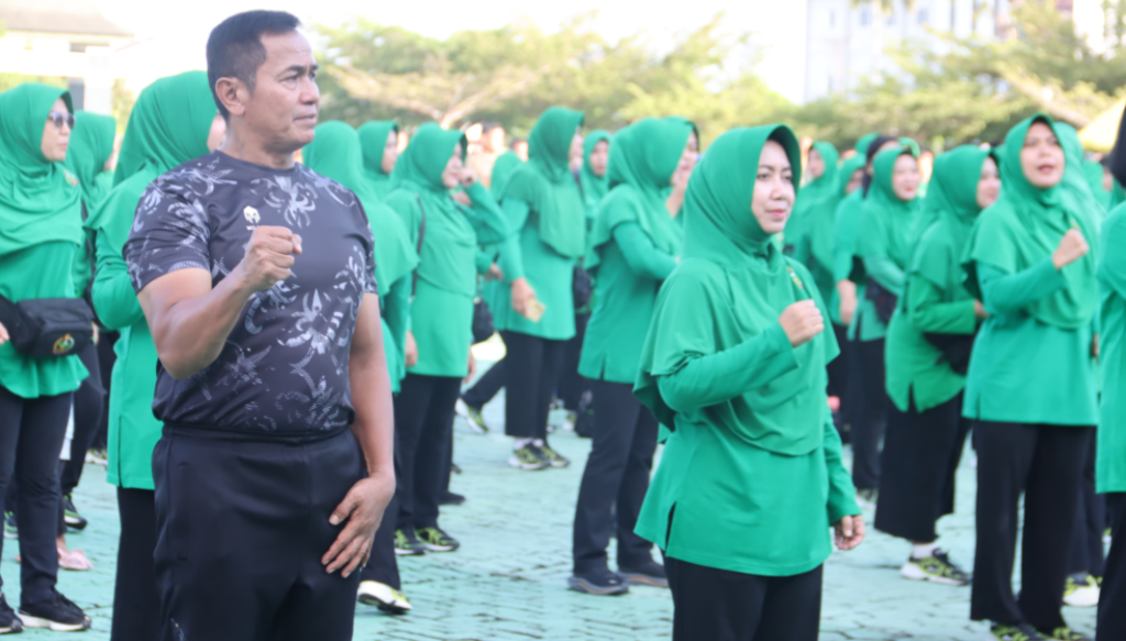 Pangdam Olahraga Bersama Dengan Keluarga Besar Kodam XII/Tpr