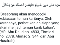 TEMAN DEKATMU AKAN MEMBUATMU SENGSARA ATAU SELAMAT