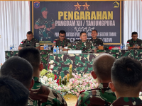 Pangdam XII/Tpr Kunjungi Pos Kotis Nanga Badau Satgas Pamtas RI-Mly Yonzipur 5/Abw