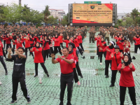 Silaturahmi dan Olahraga Bersama Pangdam XII/Tanjungpura dan Awak Media: Wujudkan Kemitraan Menuju Indonesia Emas