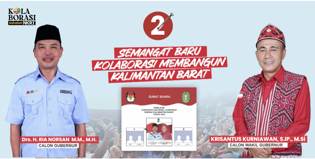 Coblos Nomor Urut 2 Norsan-Krisantus: Semangat Baru Kolaborasi Membangun Kalimantan Barat