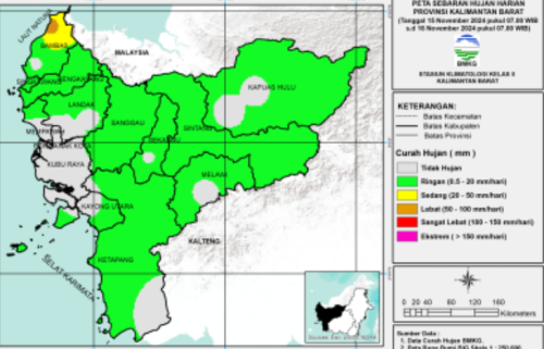 BMKG Kalbar Imbau Warga Waspada: Hujan Lebat Berpotensi Terjadi di Beberapa Wilayah