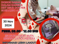 HUT RSUD Dr. Soedarso ke-48: Prof. Franky S.M. Ajak Masyarakat Pontianak Berpartisipasi Donor Darah