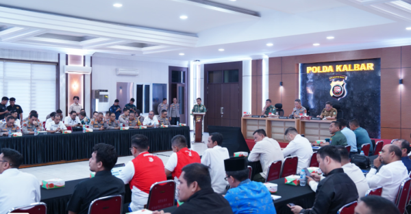 Kasdam Tanjungpura Ikuti Rakor Lintas Sektoral Operasi Lilin Kapuas 2024