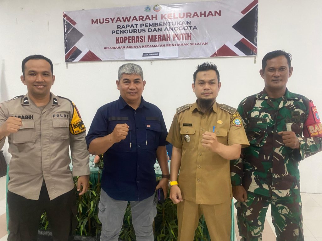 Musyawarah Kelurahan Akcaya Bentuk Koperasi Merah Putih, Taufik Sabani Terpilih Sebagai Ketua