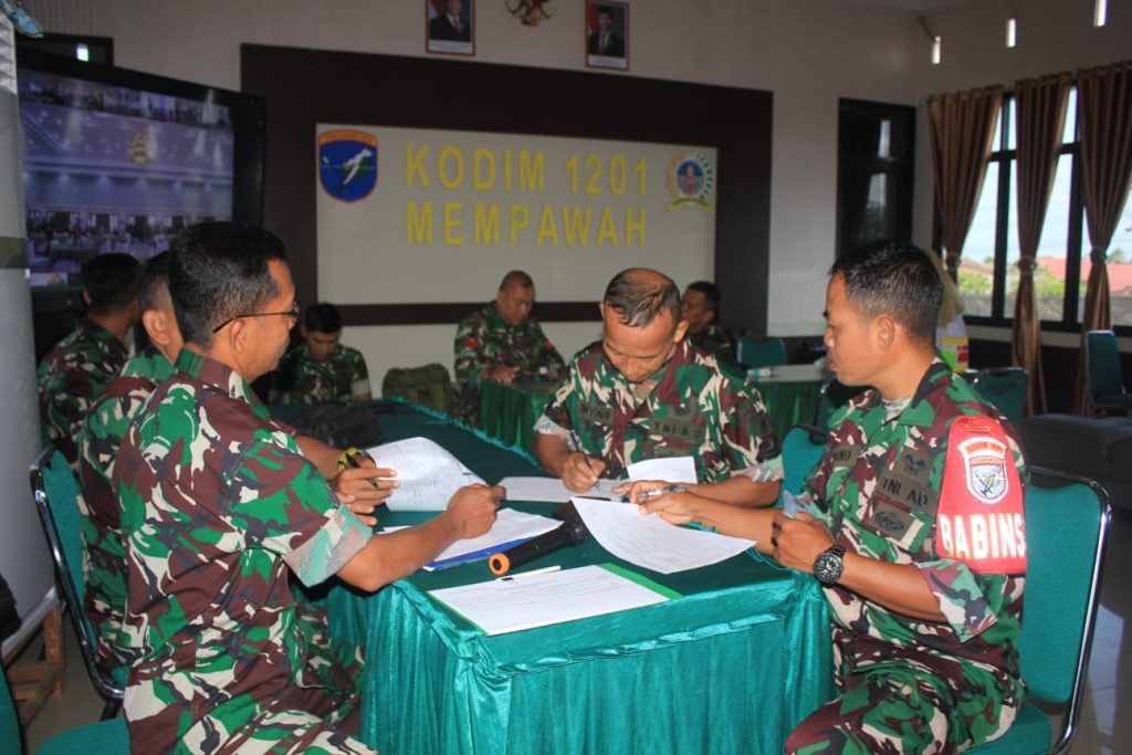 Kodim 1201/Mempawah Melaksanakan Donor Darah dalam Rangka Hari Juang Kartika