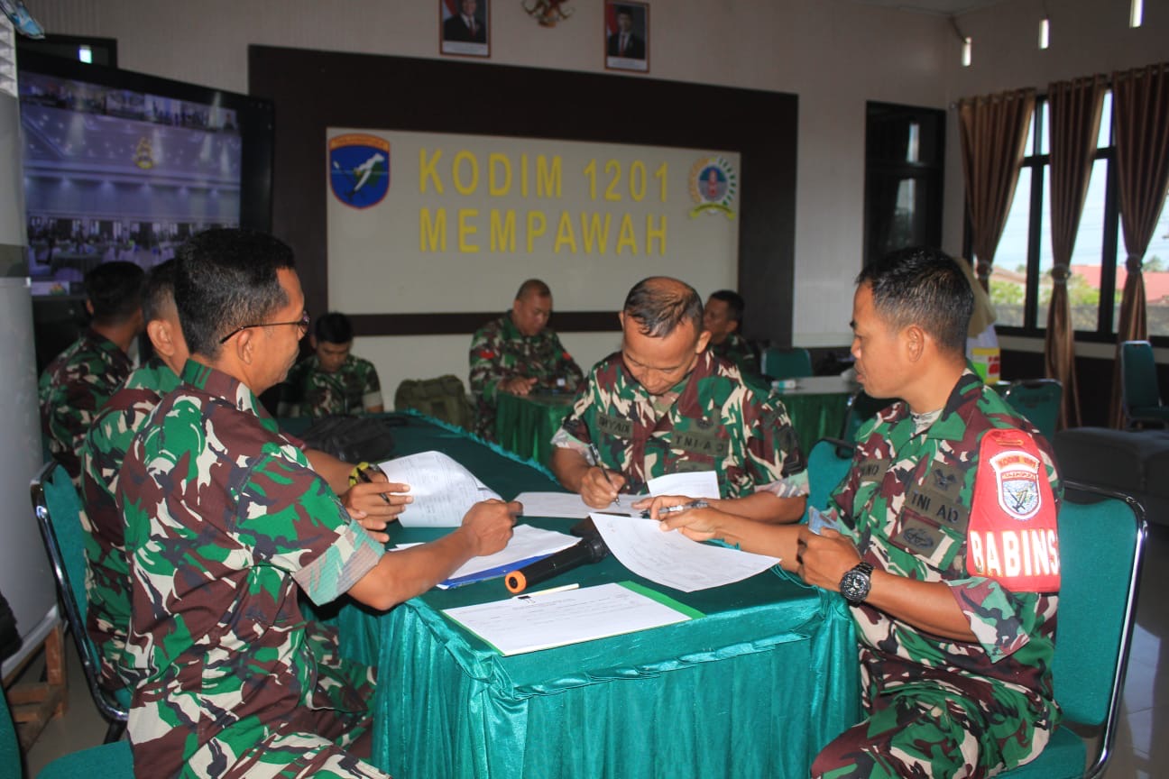 Kodim 1201/Mempawah Melaksanakan Donor Darah dalam Rangka Hari Juang Kartika