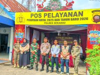 KORAMIL 1204-15/SEKADAU HILIR MELAKSANAKAN POS PAM NATARU DI WILAYAH KAB SEKADAU. 