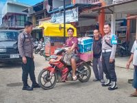 Pastikan Situasi Tetap Kondusif, Petugas Patroli Sisir Pasar Karangan