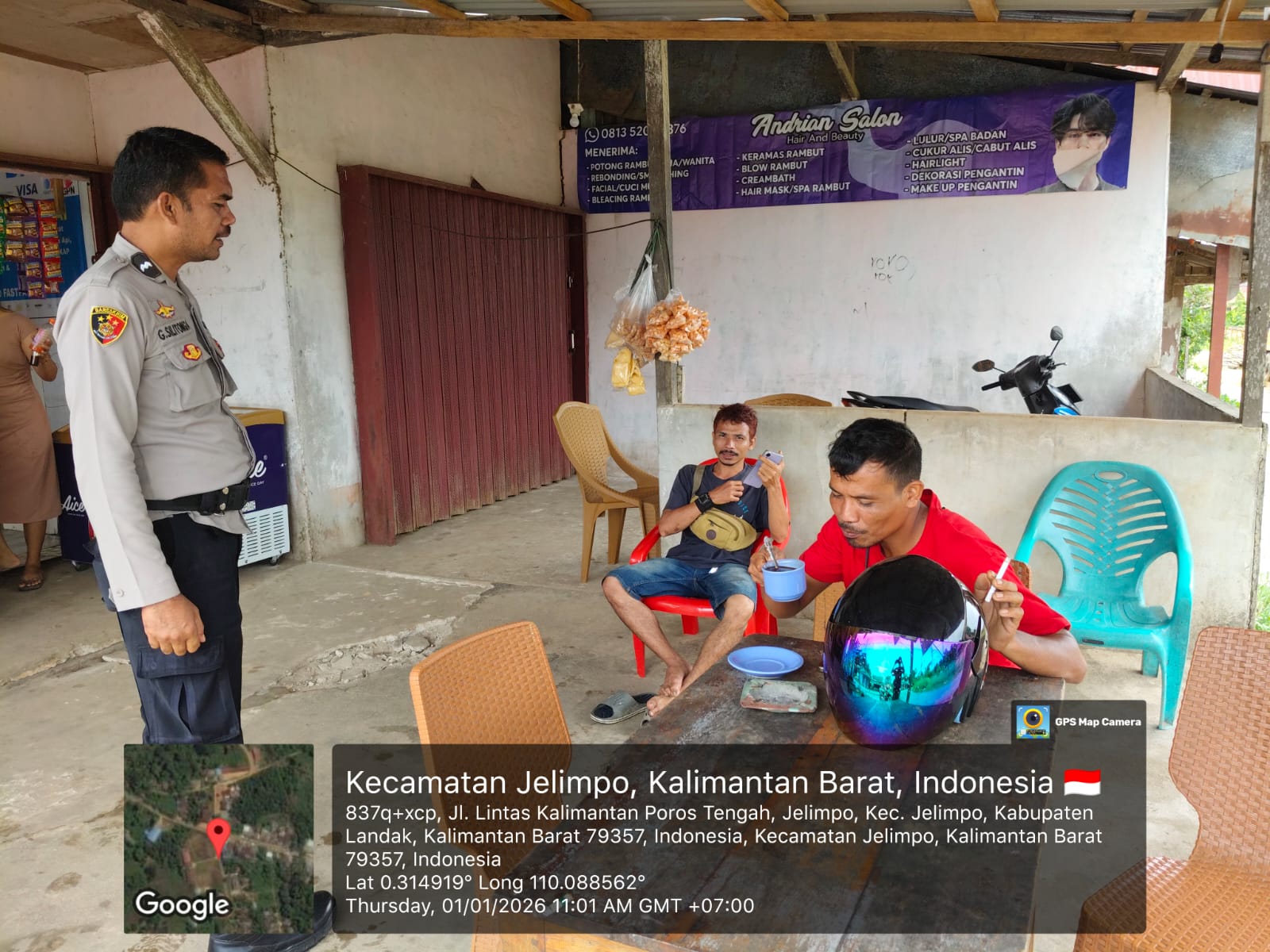 Personil Polsubsektor Jelimpo Ingatkan kepada warga masyarakat apabila ingin bepergian harap dicek kembali nyala kompor kunci pintu dan jendela dengan rapat.