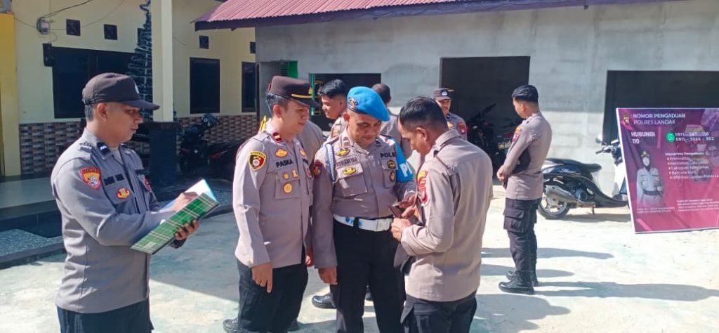 Kanit Propam Polsek Mempawah Hulu Laksanakan Gaktiblin kepada Seluruh Anggota