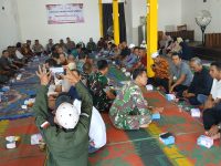 Anggota Koramil 07/Teluk Keramat Hadiri Pisah Sambut Kapolsek Galing