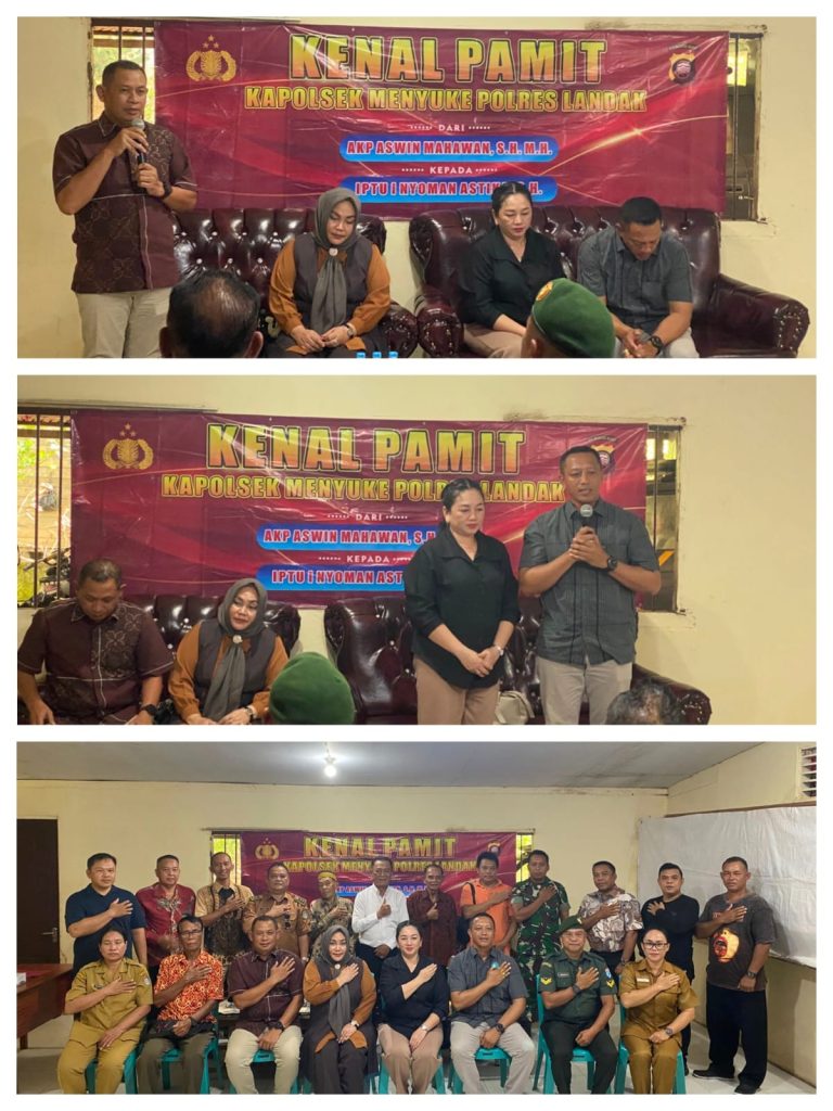 Kegiatan Pisah Sambut Kapolsek Menyuke Polres Landak