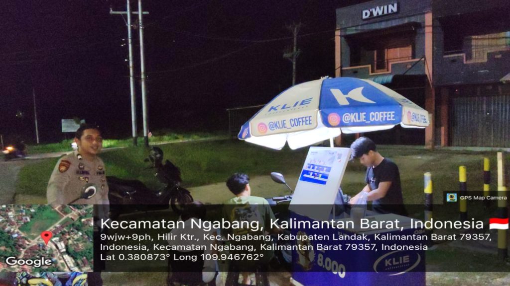 Cegah Tindakan Premanisme Dan Kriminalitas Personil Polsek Ngabang Laksanakan Patroli Dimalam Hari