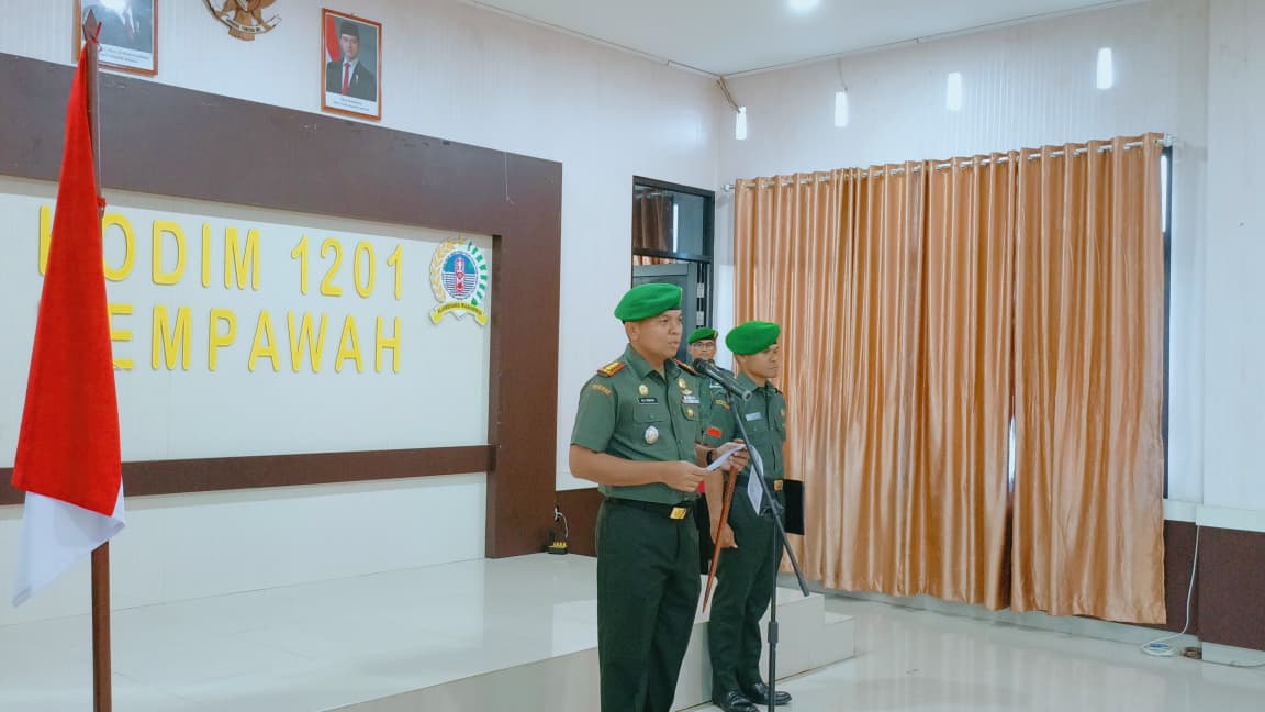 Dandim 1201/Mempawah Lepas Satu Perwira Purnatugas