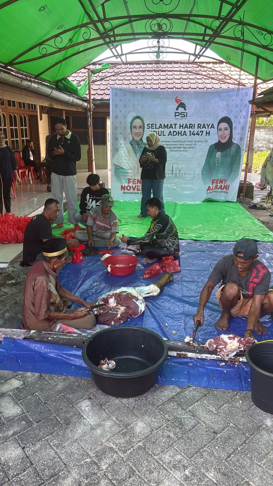Partai Solidaritas Indonesia Melaksanakan Ibadah Kurban Idul Adha 1447 Hijriyah di Mempawah